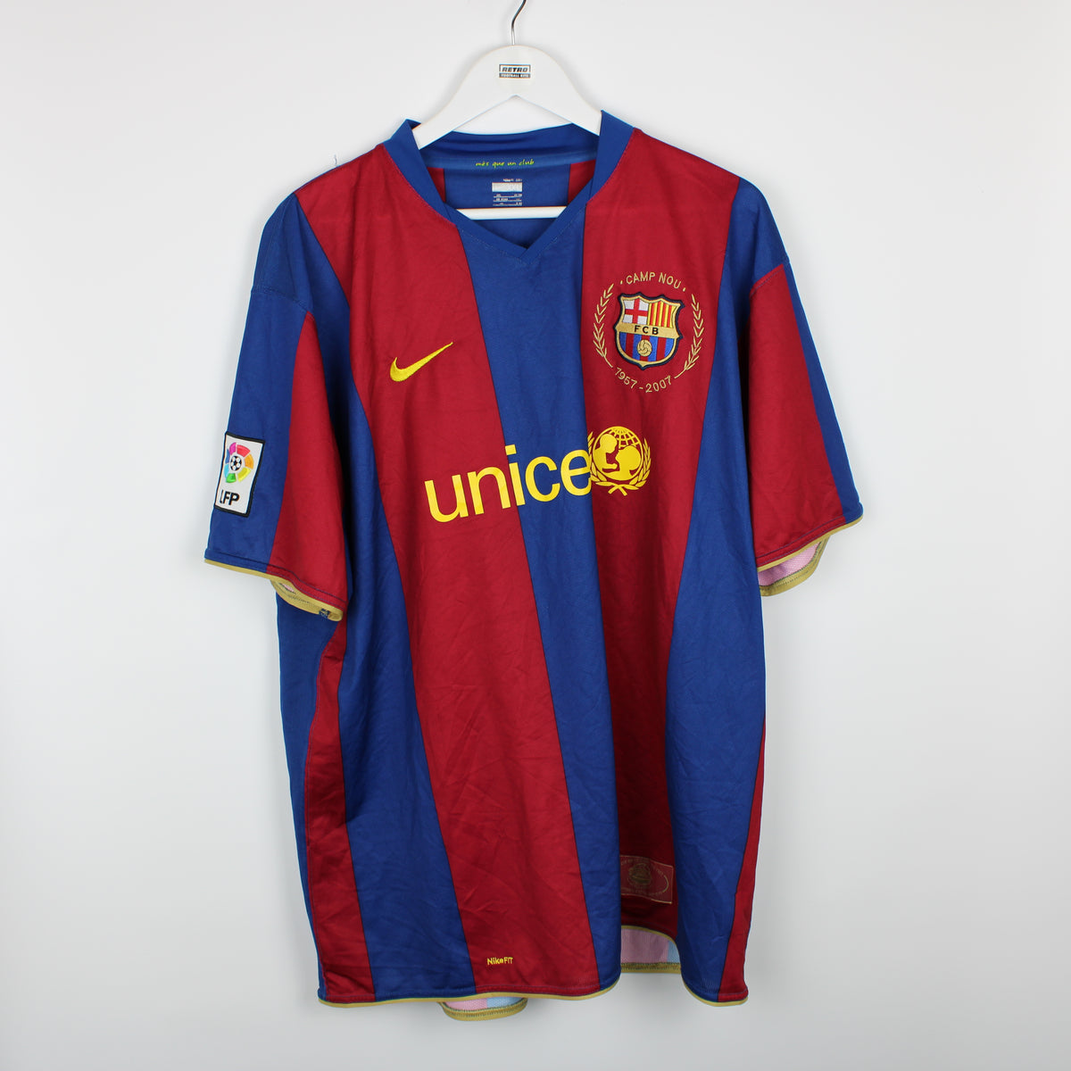 2007-08 FC Barcelona Retro Vintage Home Shirt RONALDINHO