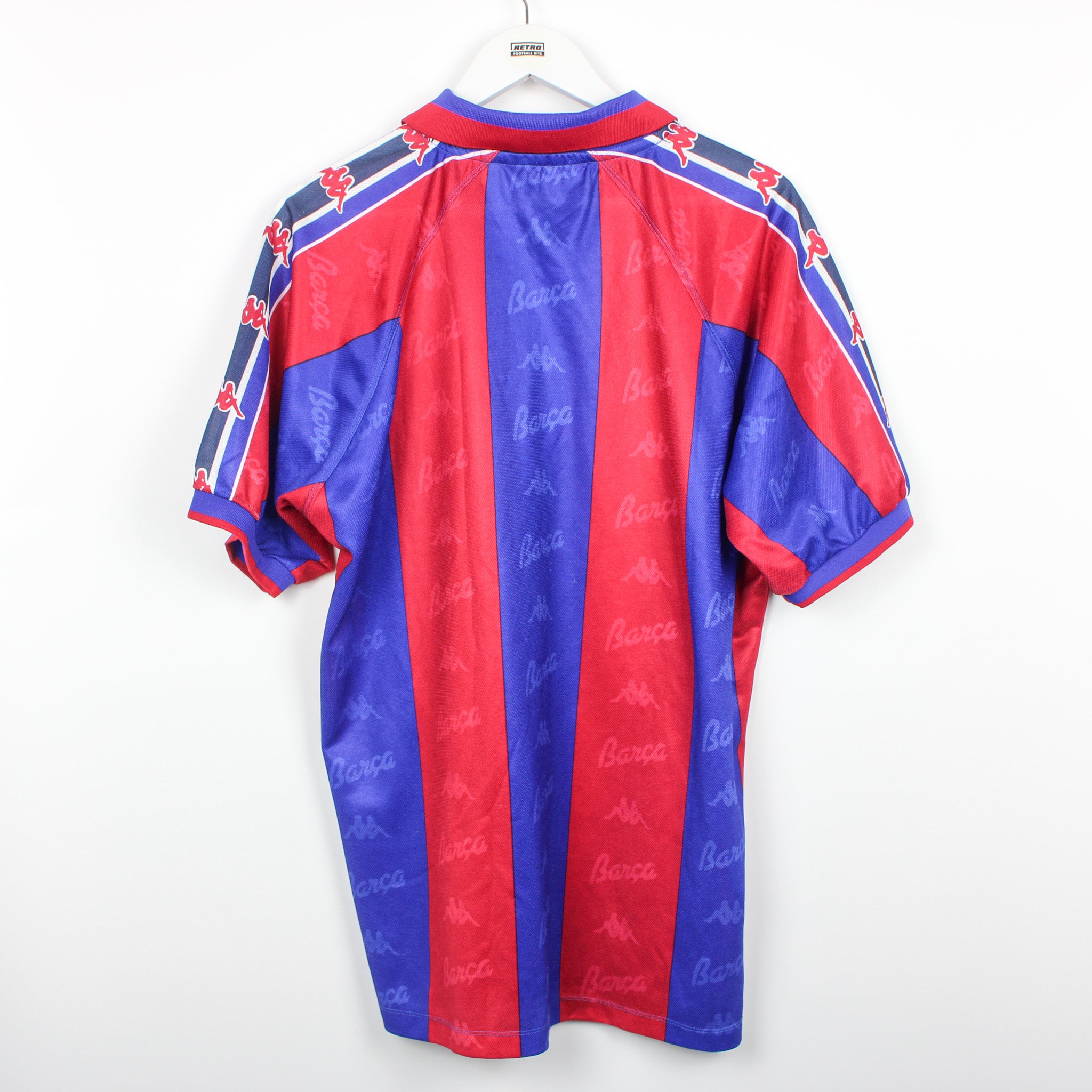 RetroFootballKit Retro Barcelona Away Football Soccer Jersey Shirt 96 / 97