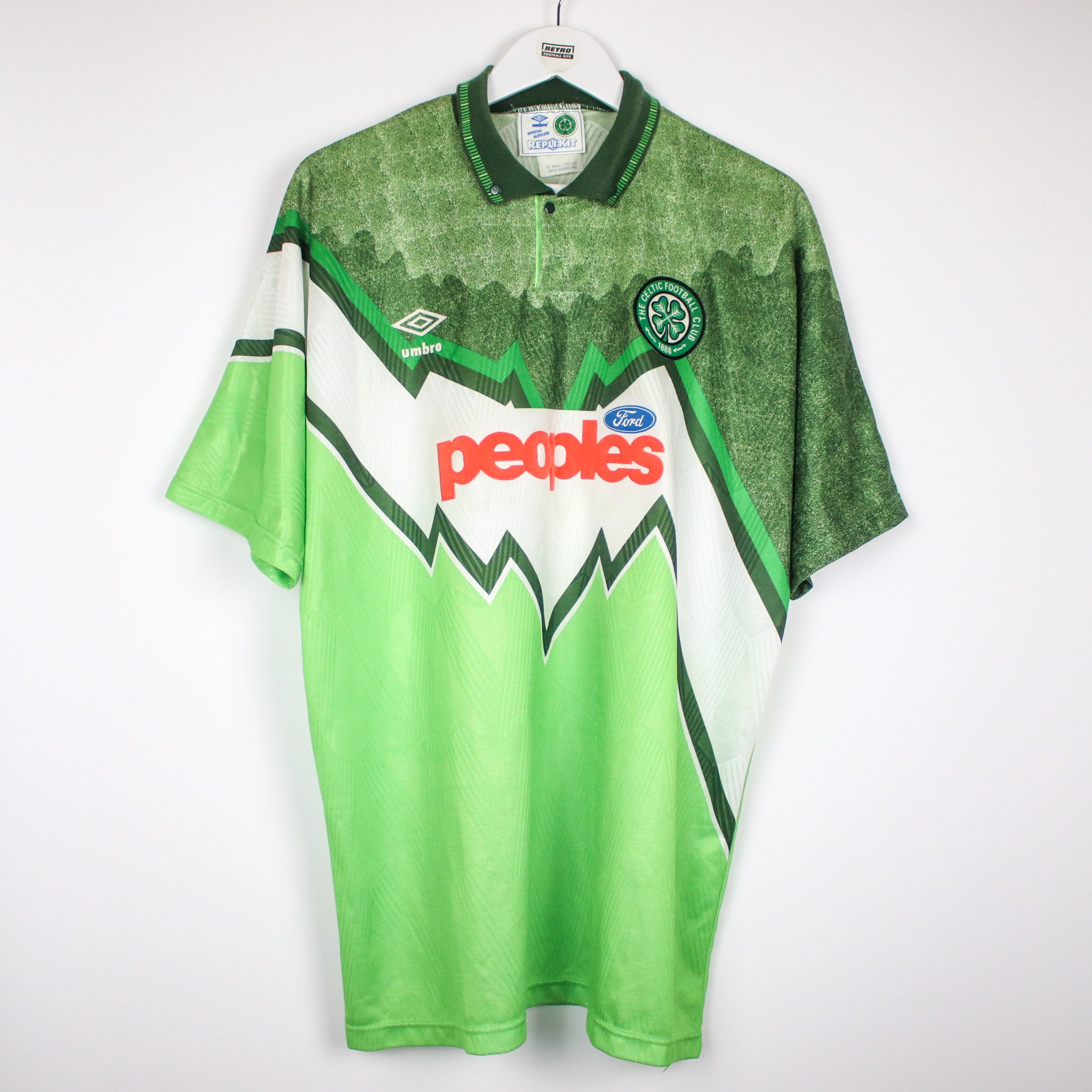 1991-92 Celtic Away Shirt L (Top)