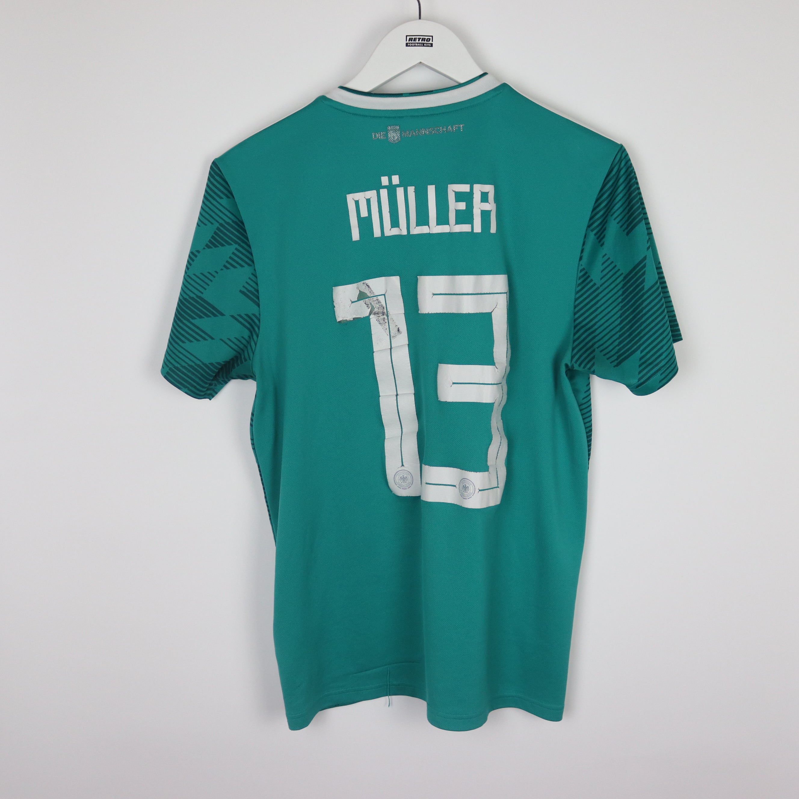 Buy 2018 19 Germany Away Shirt Fair 13 Muller M Retro Football Kits UK