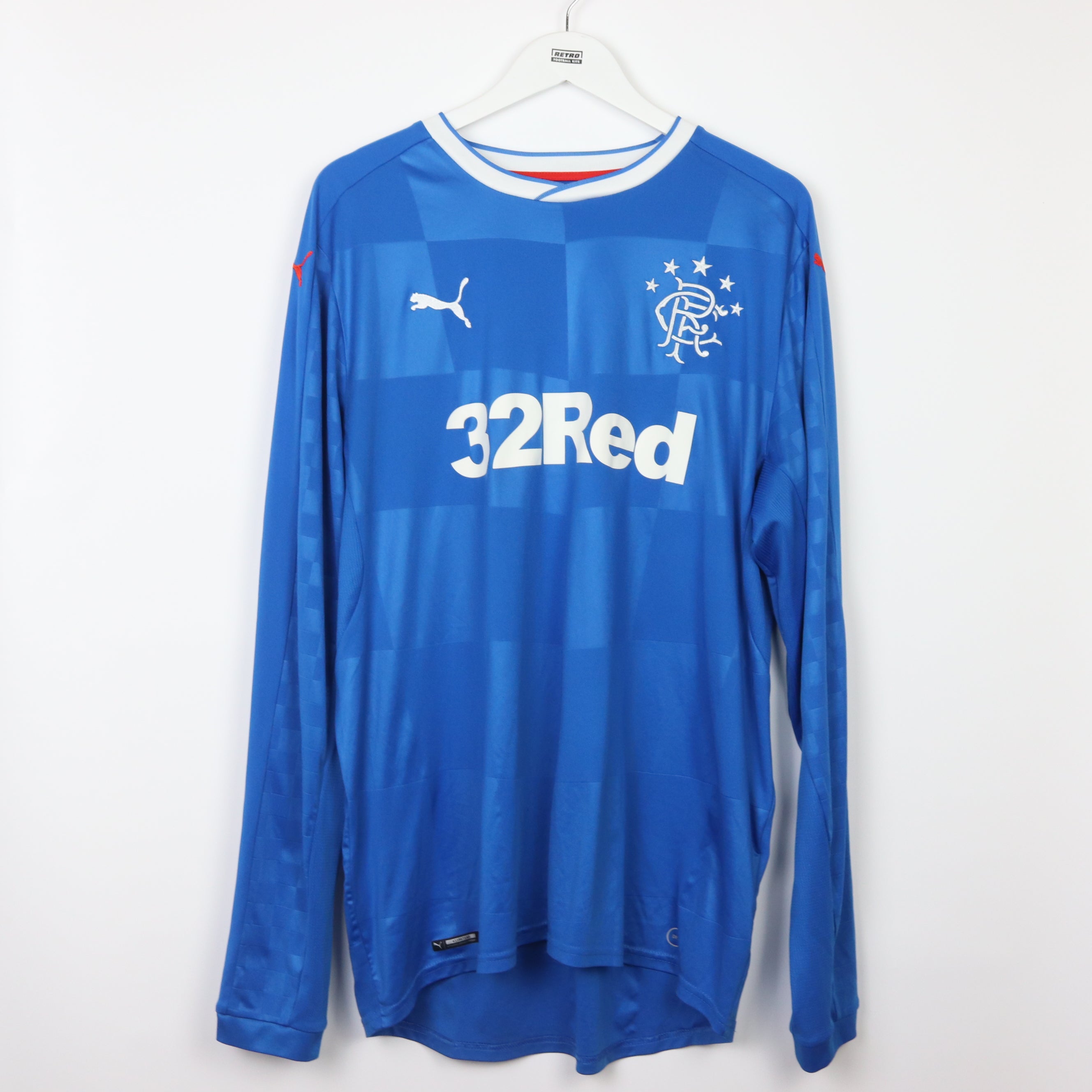 Buy 2016 18 Rangers Home Shirt L S Excellent XL Retro Football Kits UK