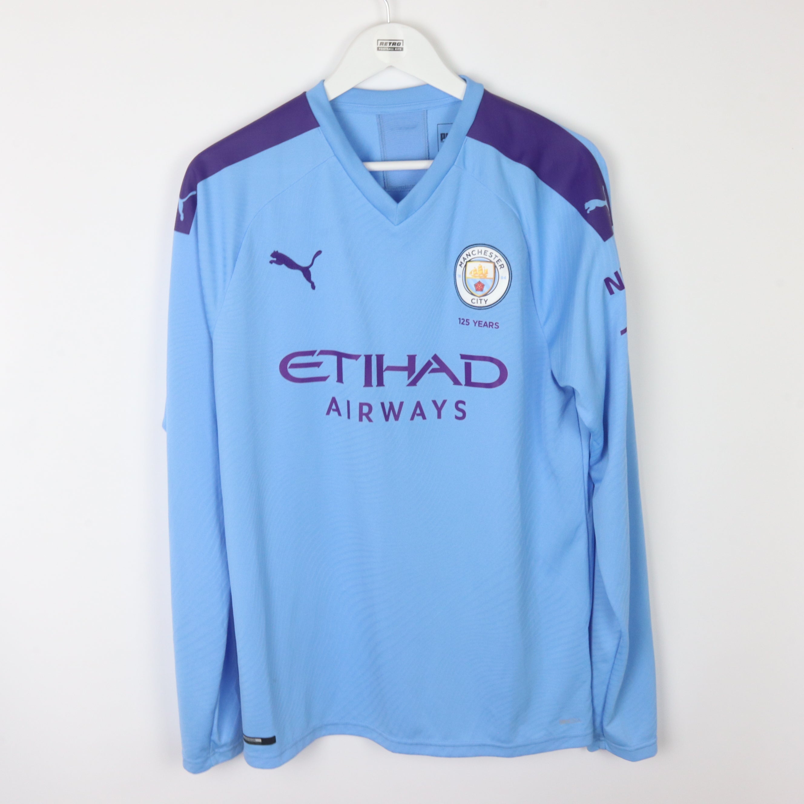 Buy 2019 20 Manchester City Home Shirt L S Excellent L Retro Football Kits UK